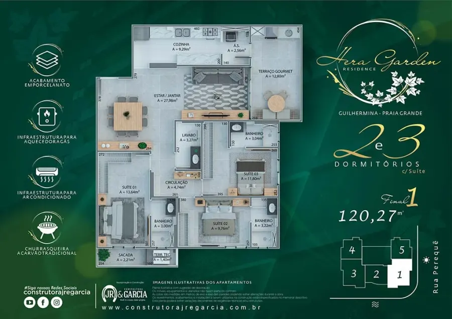 Apartamento 3 quartos no Guilhermina — foto 1