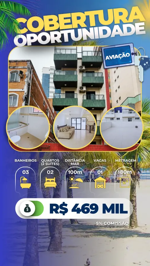 Cobertura 2 quartos no Aviação — foto 1