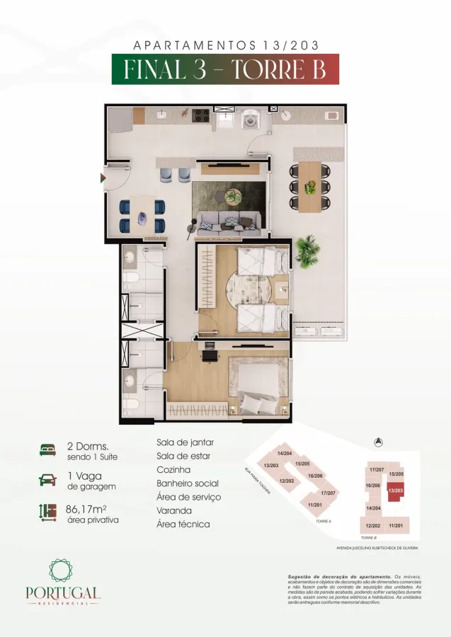 Apartamento 3 quartos no Vila Caiçara — foto 6