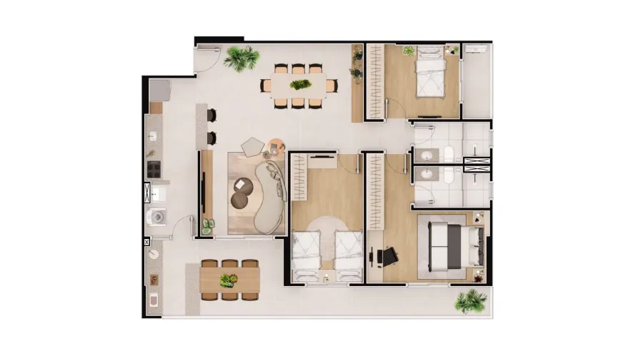 Apartamento 3 quartos no Vila Caiçara — foto 10