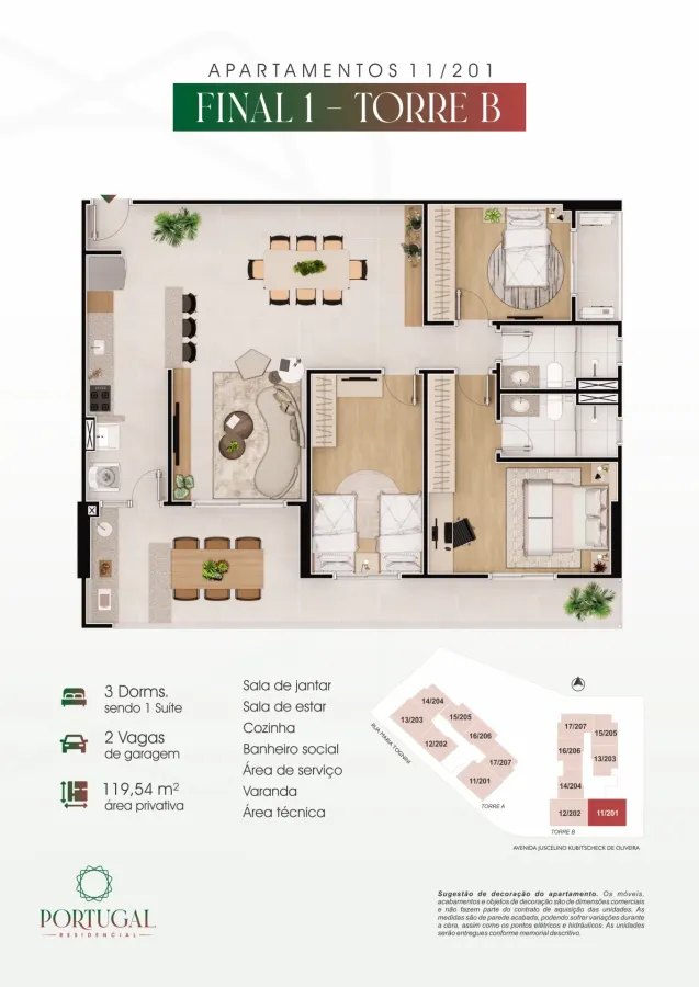 Apartamento 3 quartos no Vila Caiçara — foto 13
