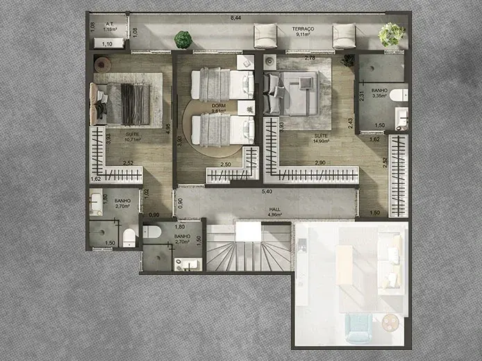 Apartamento 2 quartos no Canto do Forte — foto 6