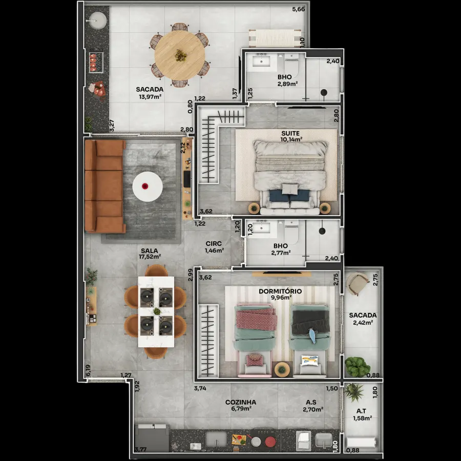Apartamento 2 quartos no Boqueirão — foto 8