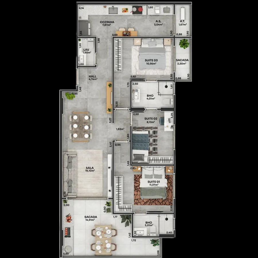 Apartamento 2 quartos no Boqueirão — foto 3