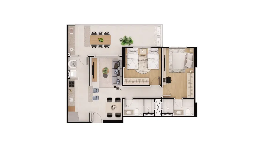Apartamento 3 quartos no Vila Caiçara — foto 12