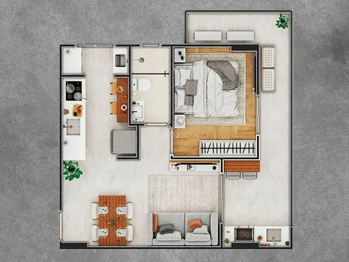 Apartamento 2 quartos no Solemar — foto 5