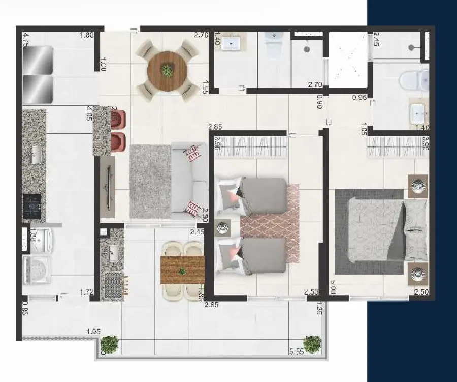 Apartamento 3 quartos no Caiçara — foto 25