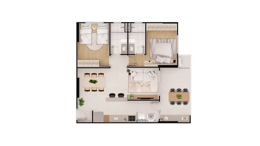 Apartamento 3 quartos no Vila Caiçara — foto 7