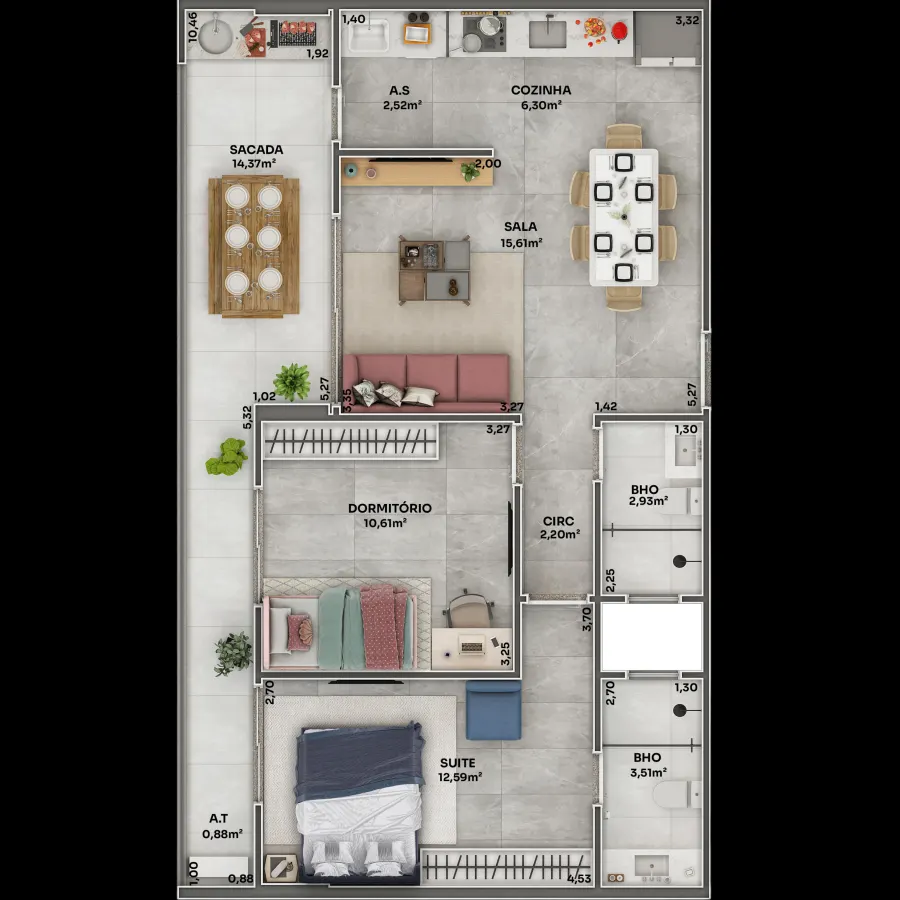 Apartamento 2 quartos no Boqueirão — foto 6